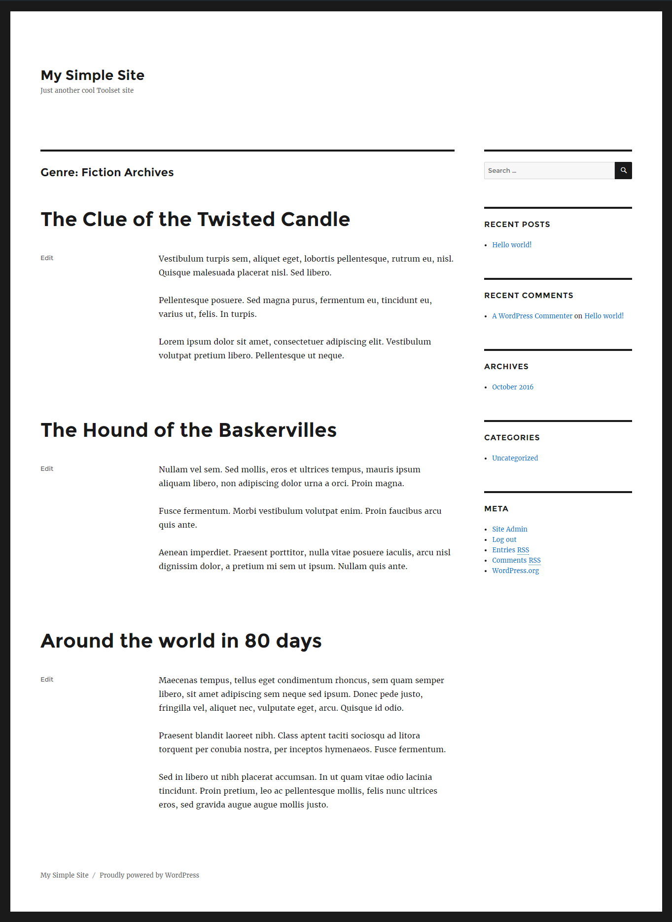 Thesis archive page custom